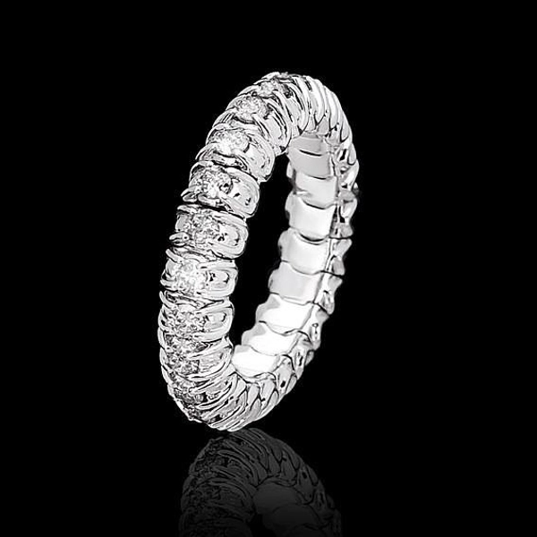 Anello con brillanti in argento
